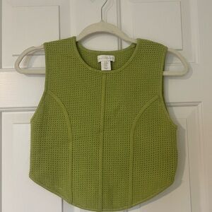 Harlow Olive Knit Tank Top